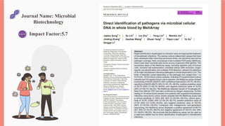 Journal Name: Microbial
Biotechnology
Impact Factor:5.7
 