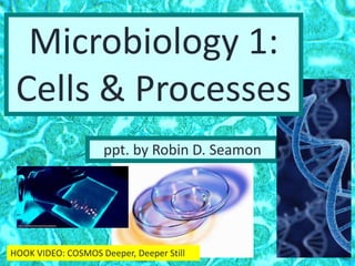 ppt. by Robin D. Seamon
Microbiology 1:
Cells & Processes
HOOK VIDEO: COSMOS Deeper, Deeper Still
 