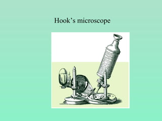 Hook’s microscope
 