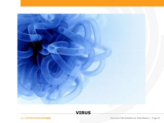 Document Title (Editable via ‘Slide Master’) | Page 25
VIRUS
 
