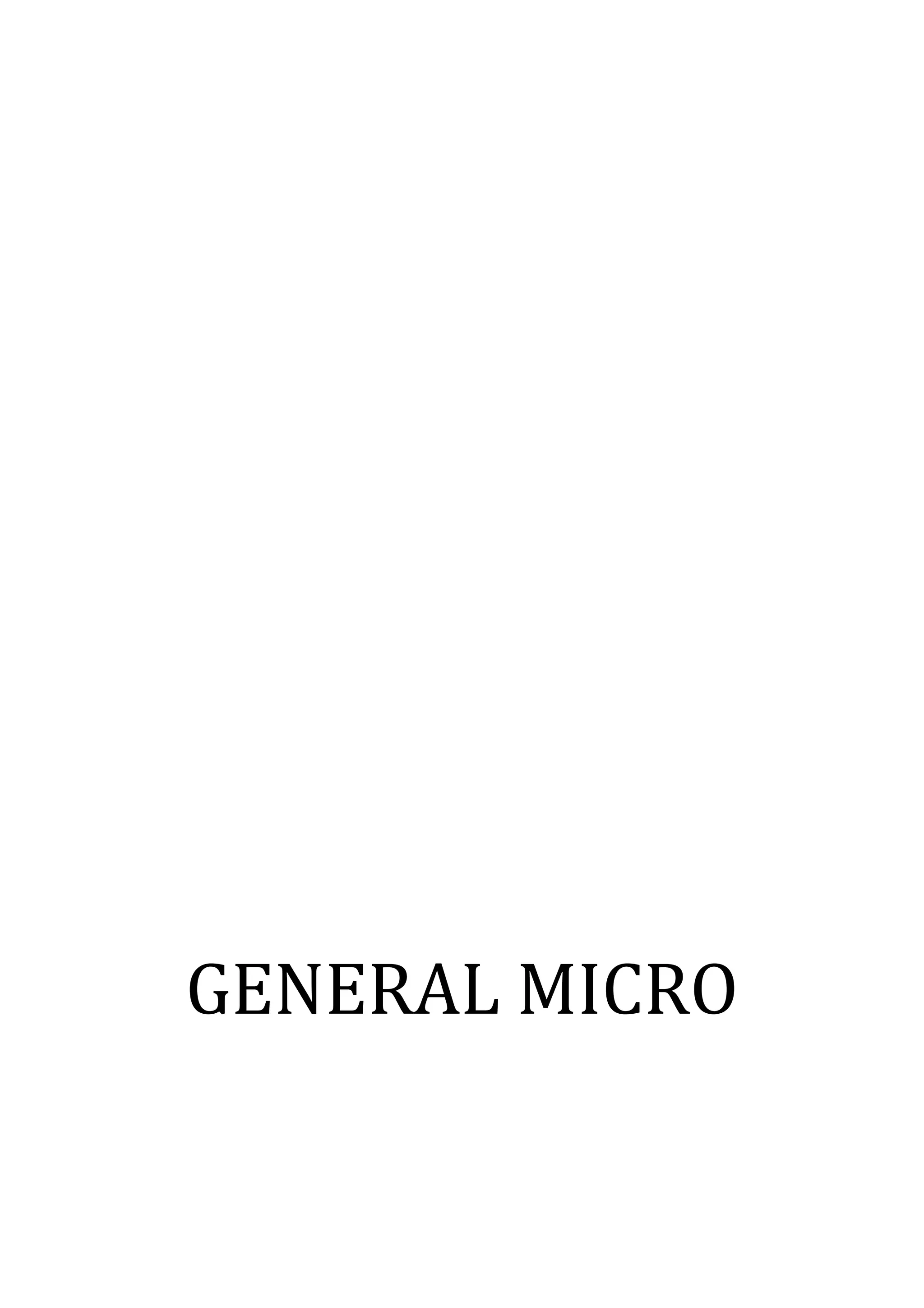 GENERAL MICRO