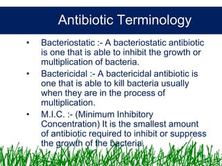 Microbiology &Antibiotics