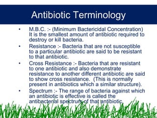 Microbiology &Antibiotics