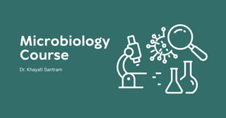 Microbiology
Course
Dr. Khayati Santram
 