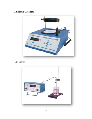 Microbiology laboratory equipments