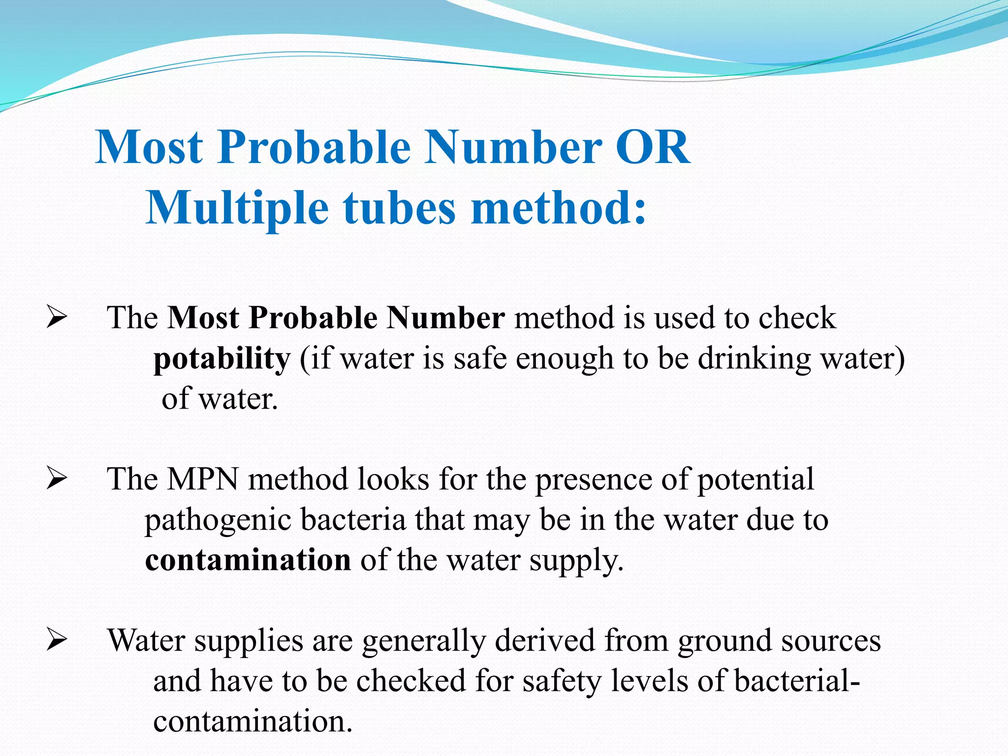 Microbiology of water | PPTX