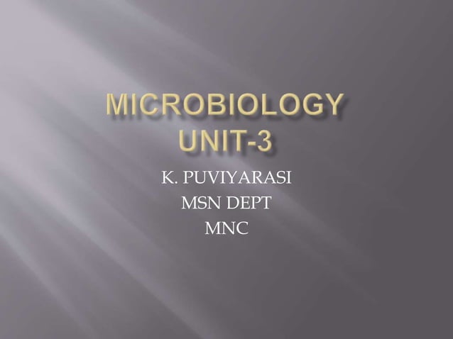 MICROBIOLOGY UNIT-3 REVISED.pptx | First Aid | Injuries