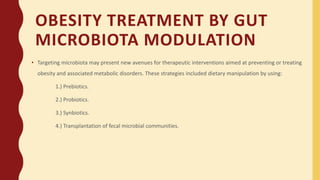 Gut Microbiota And Obesity Ppt