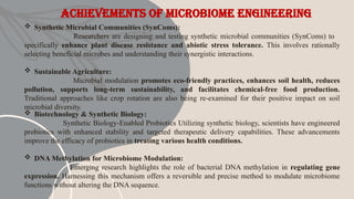 Microbiome Engineering: Shaping a Sustainable Future.pptx
