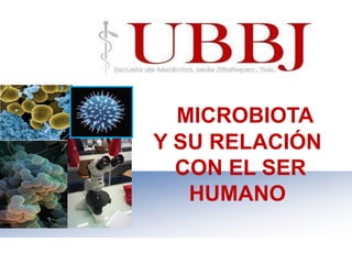 MICROBIOTA
Y SU RELACIÓN
CON EL SER
HUMANO
 