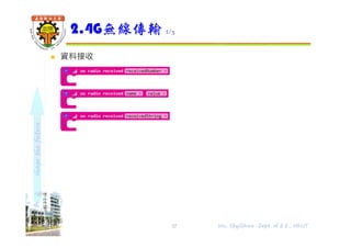 shapethefuture
 資料接收
2.4G無線傳輸 2/3
37 Wu, ShyiShiou Dept. of E.E., NKUT
 