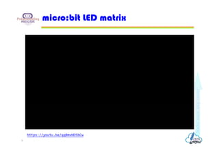 micro:bit LED matrix
https://youtu.be/qqBmvHD5bCw
6
 