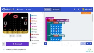 © Micro:bit Educational Foundation 201712
 