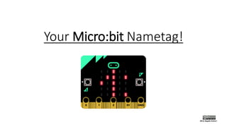 Your Micro:bit Nametag!
 