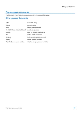 Micro Blaze C Reference | PDF