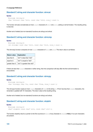 Terminating Character Strings Micro Blaze C Reference | PDF