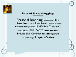 Microblogging 101 for Corporate Communicators