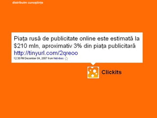 distribuim cunoştinţe 