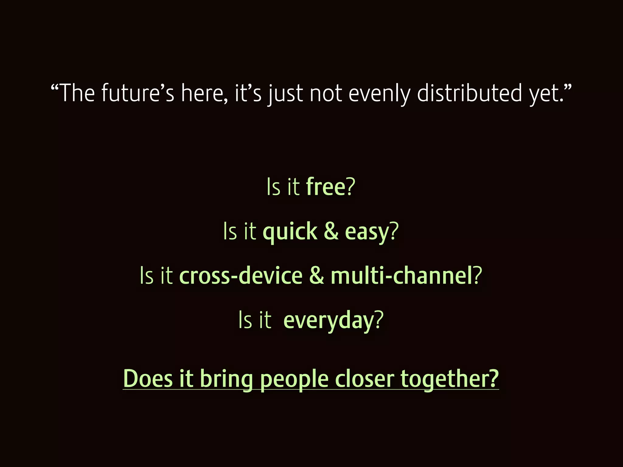 Microblogging: Tiny social objects. On the future of participatory media