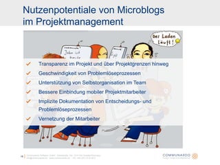 Microblogging im Projektmanagement