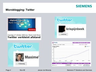 Microblogging: Twitter 