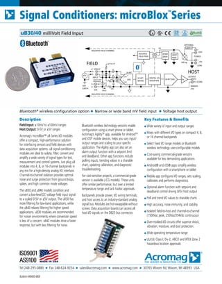 Tel 248-295-0880 ■ Fax 248-624-9234 ■ sales@acromag.com ■ www.acromag.com ■ 30765 Wixom Rd, Wixom, MI 48393 USA
Signal Con...