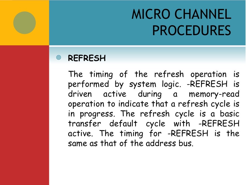 Micro channel architecture