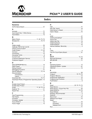 Microchip Index Microchip technology kit2 tutorial | PDF