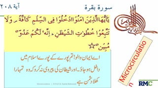 Microcirculation | © Prof. Dr. Rashid Mahmood 2
 