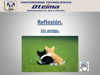 Reflexión.
 Un amigo.
 