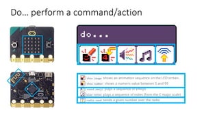 Do… perform a command/action
 