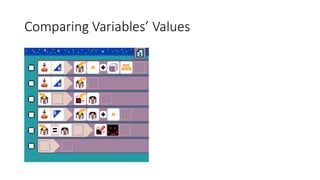 Comparing Variables’ Values
 