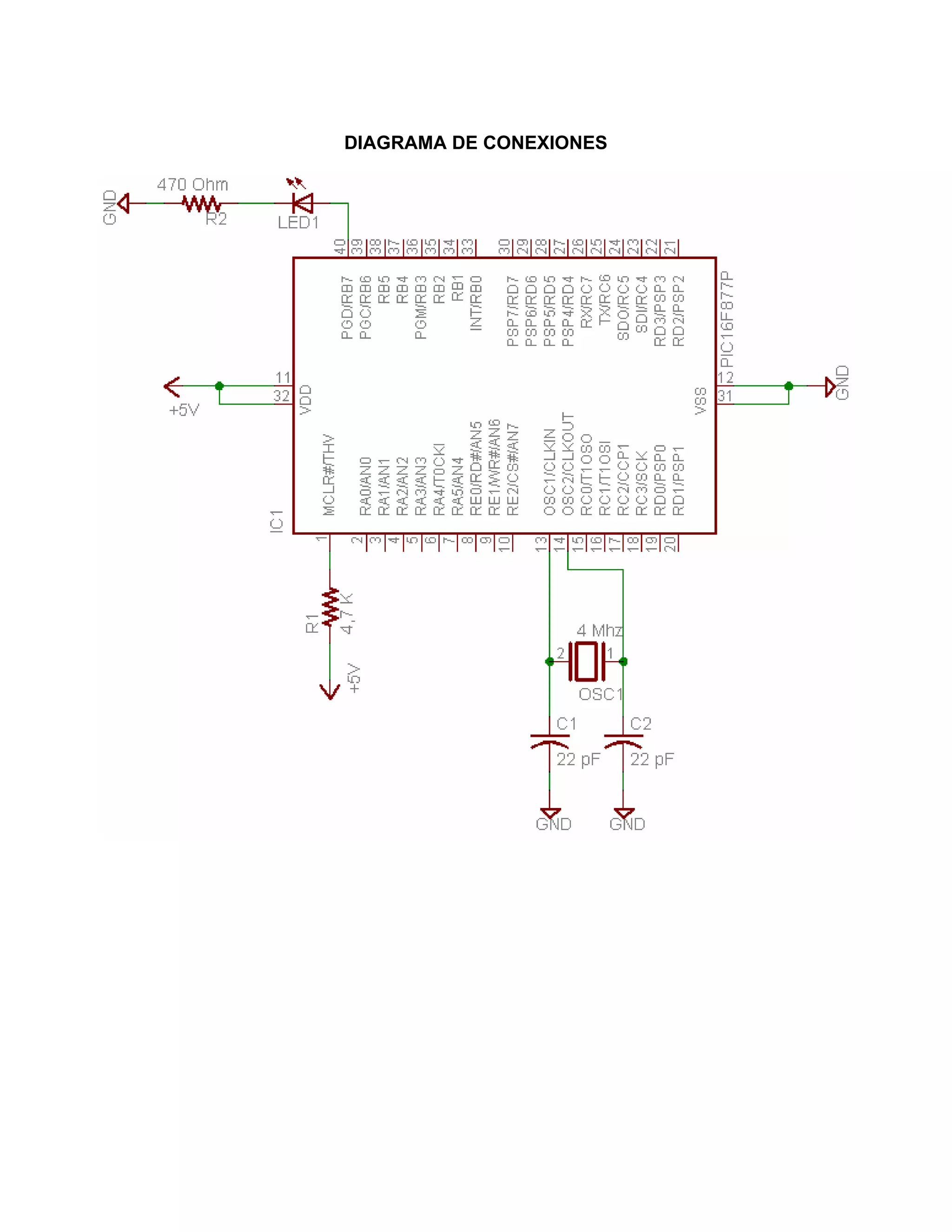 DIAGRAMA DE CONEXIONES
 