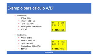 Exemplo para calculo A/D
Fábio Souza 7
 