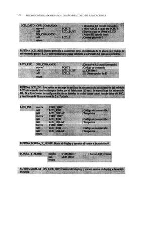 328   MICROCONTROLADORES «PIC». DISEÑO PRÁCTICO DE APLICACIONES
 