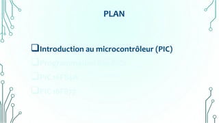 PLAN
Introduction au microcontrôleur (PIC)
Programmation des PICs
PIC 16F84A
PIC 16F877
 