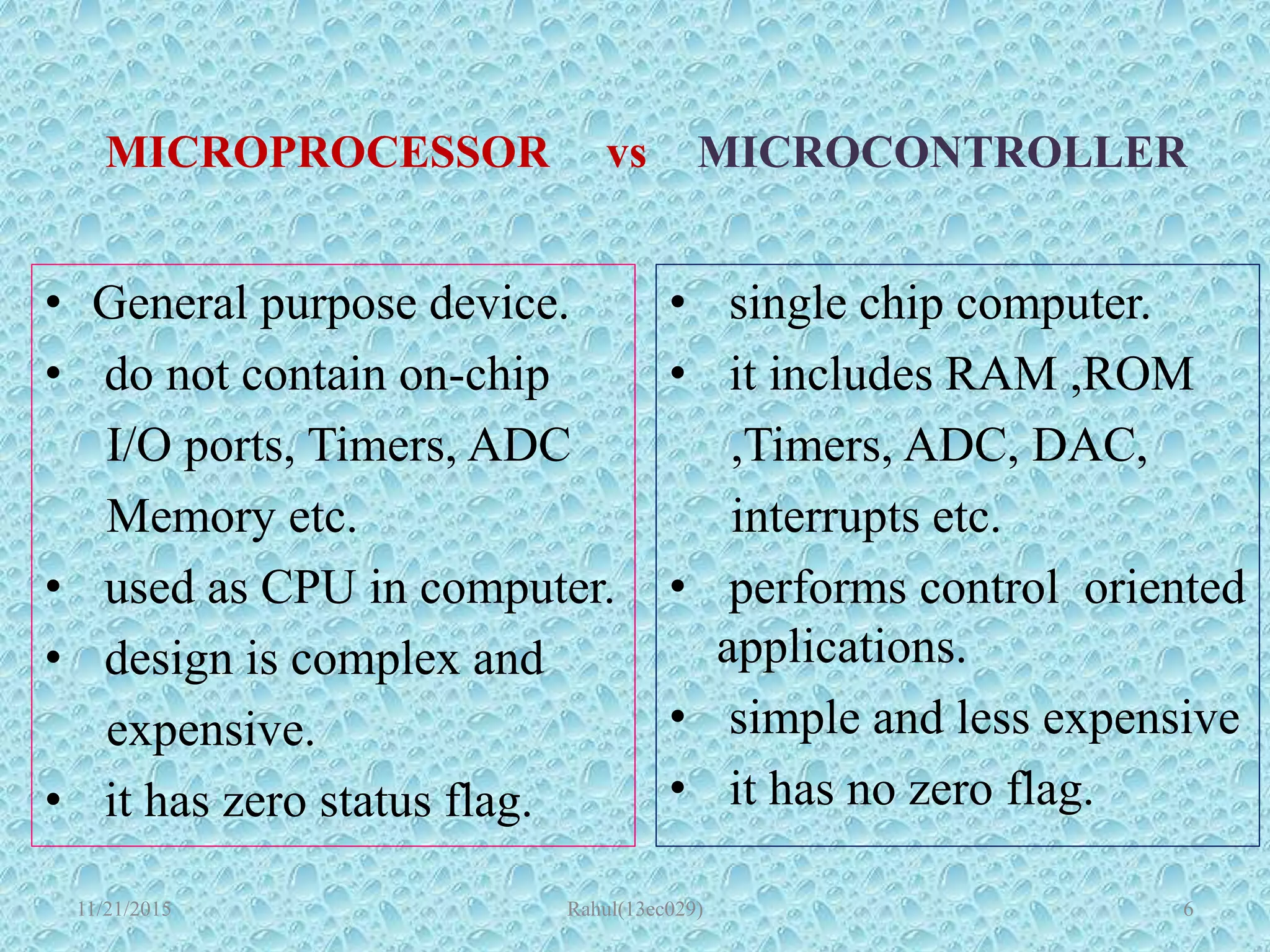 8051 Microcontroller ppt | PPTX