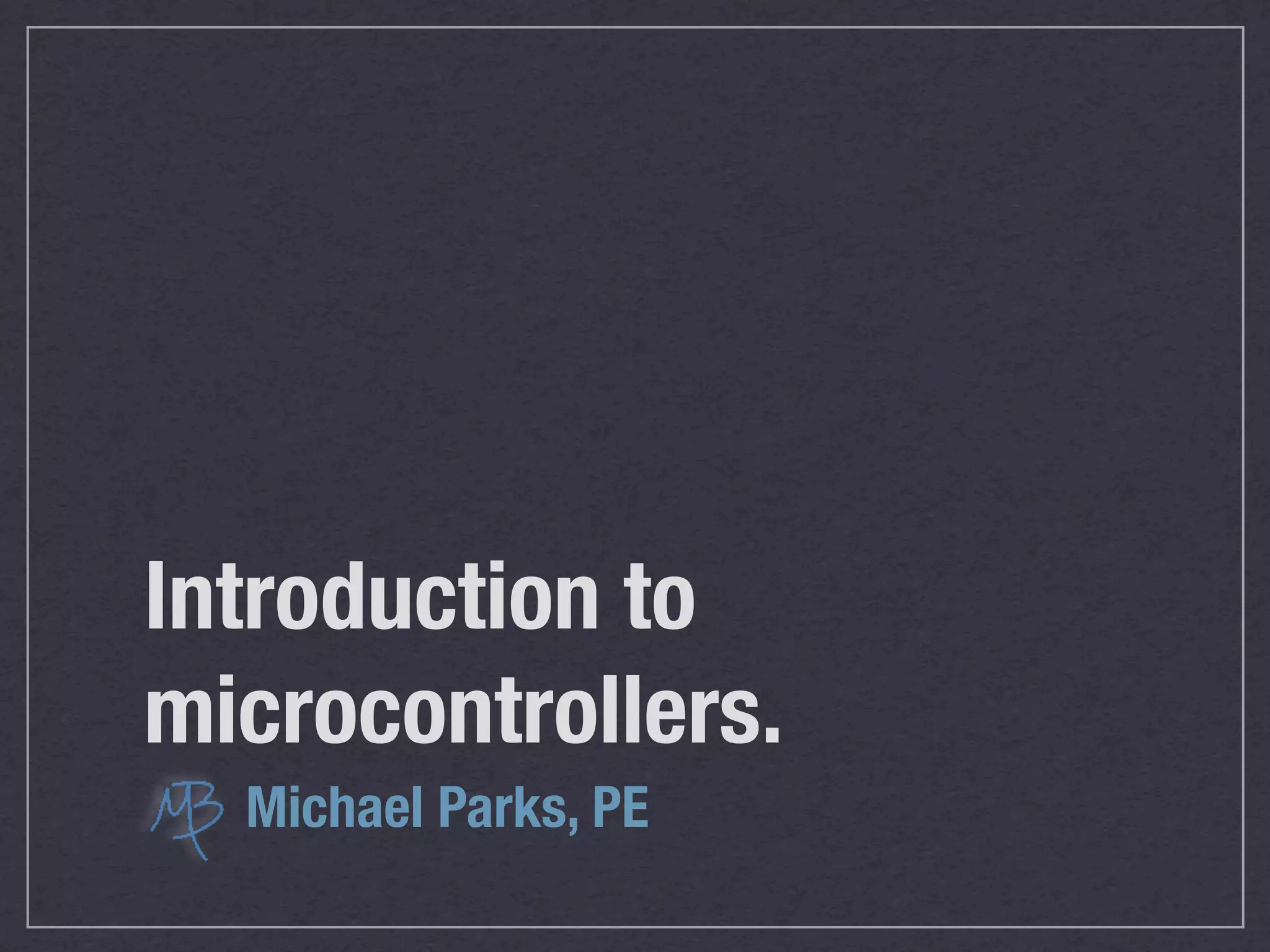Introduction to Microcontrollers | KEY