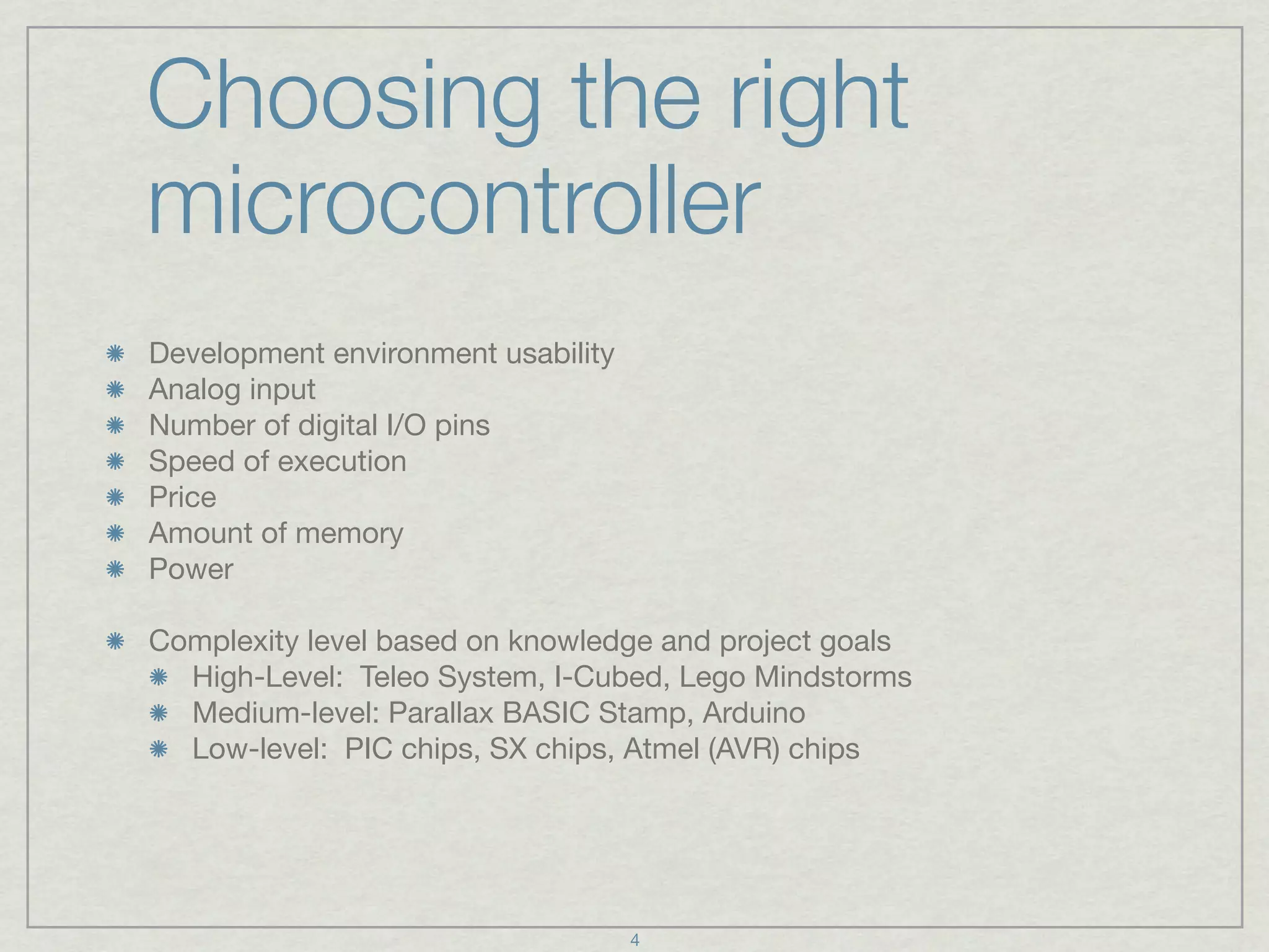 Introduction to Microcontrollers | PPT