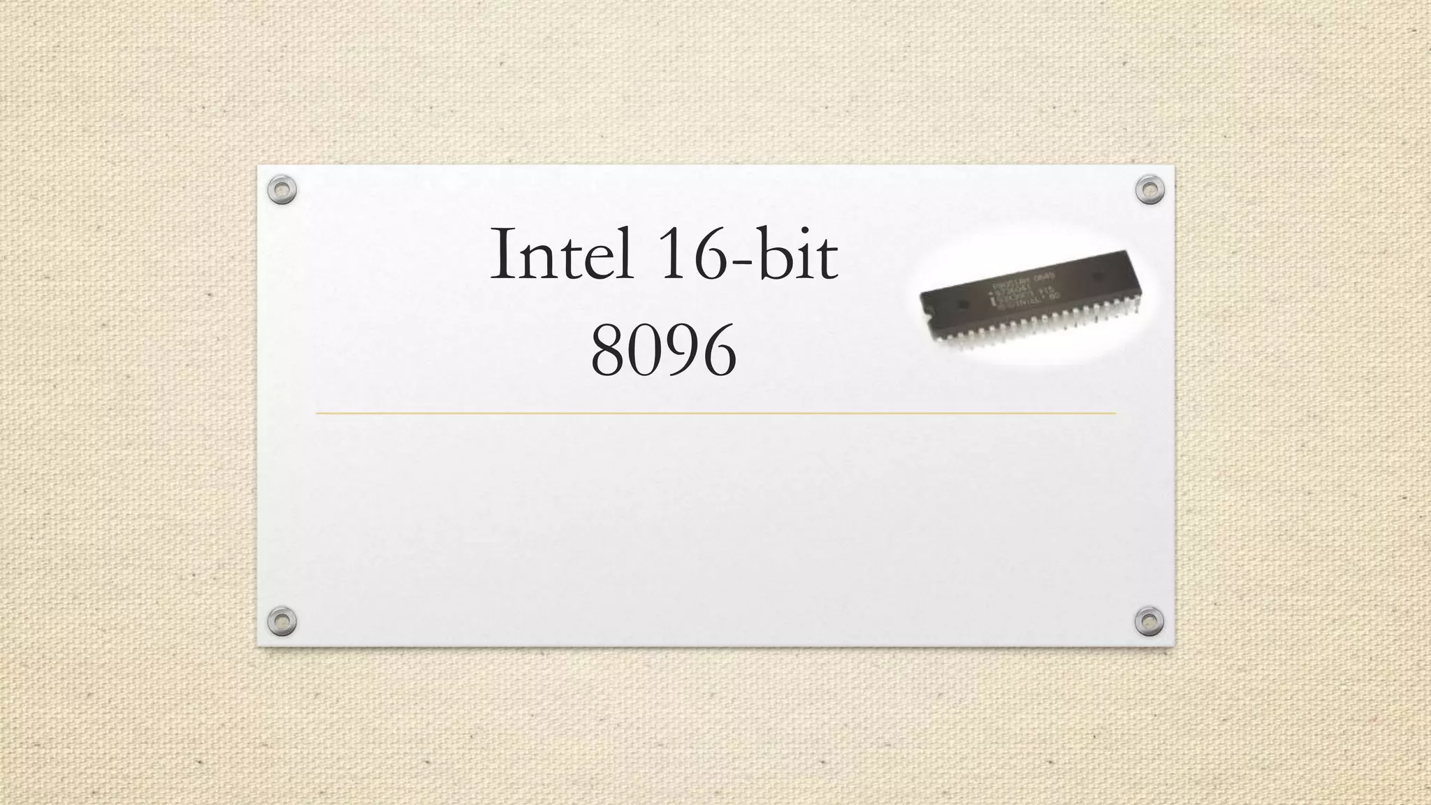 Microcontroller 8096 | PPT