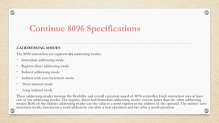 Microcontroller 8096 | PPTX