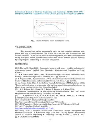 Microcontroller based automatic solar power tracking system | PDF