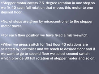 Microcontroller based four step linear stroke positioning system | PPTX ...