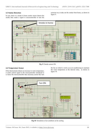 Microcontroller based smart home with security using gsm technology | PDF