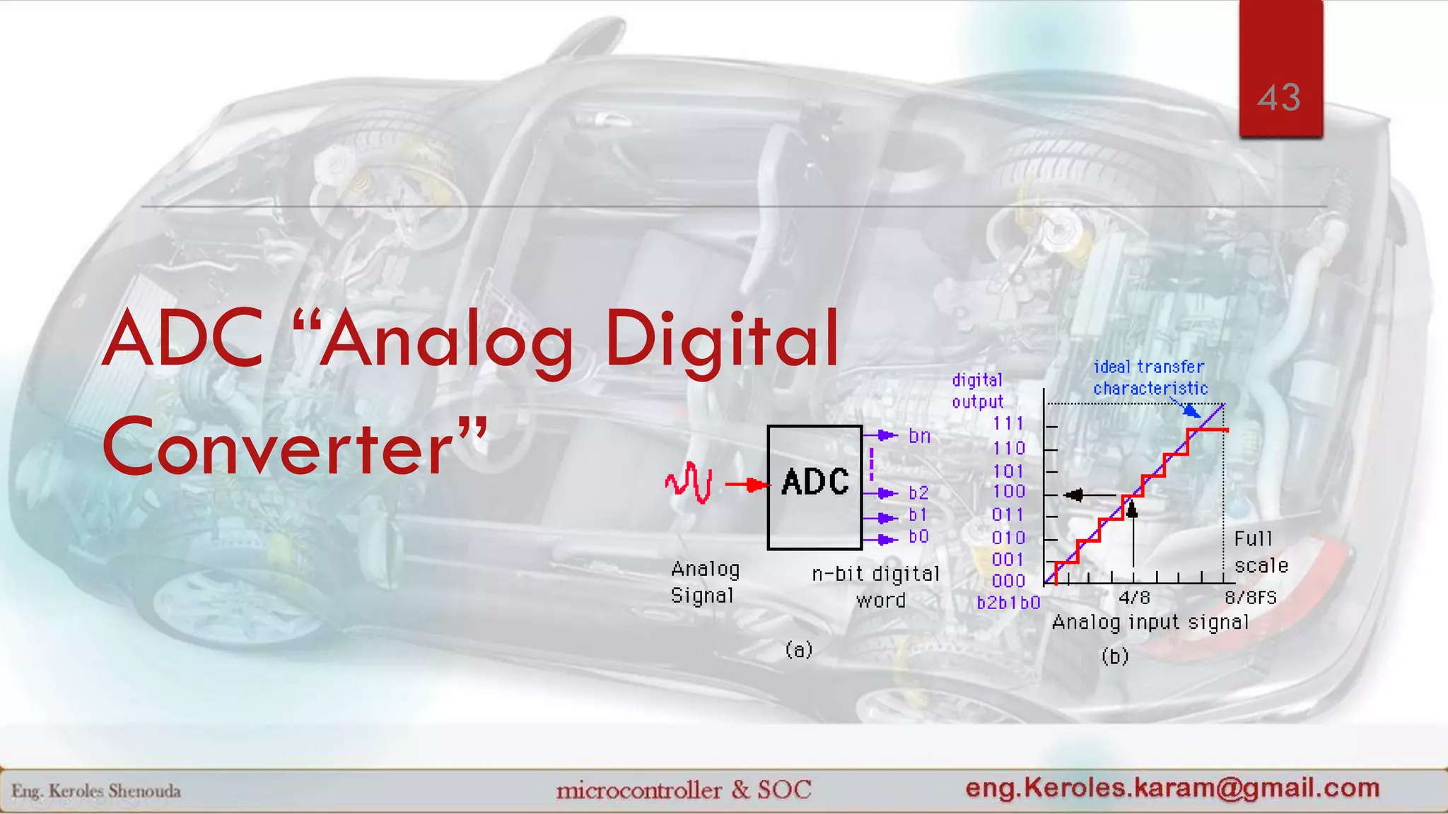 ADC “Analog Digital
Converter”
43
 
