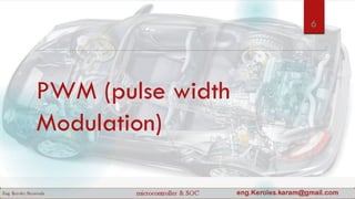 PWM (pulse width
Modulation)
6
 
