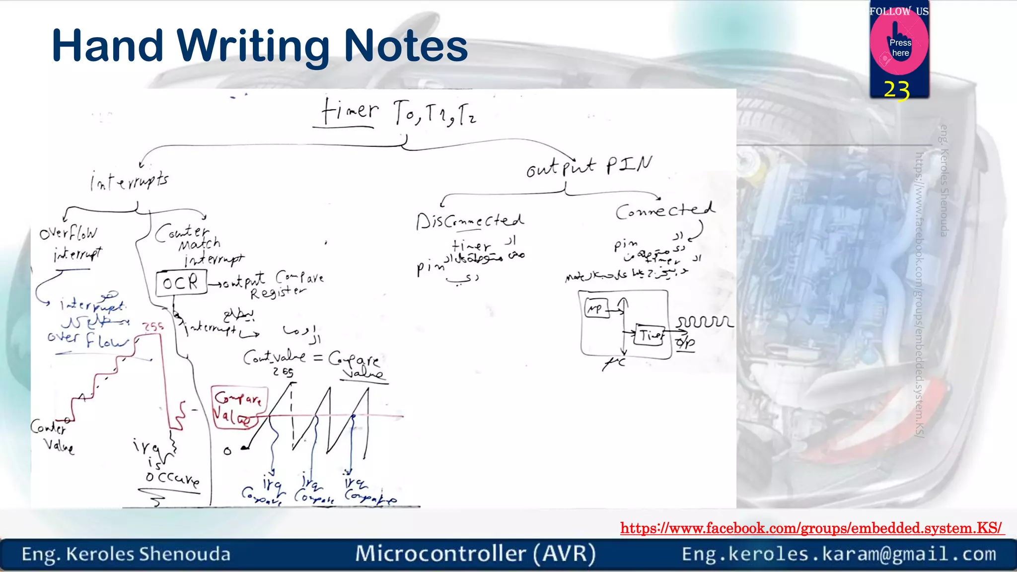 https://www.facebook.com/groups/embedded.system.KS/ Follow us Press here Hand Writing Notes 23 