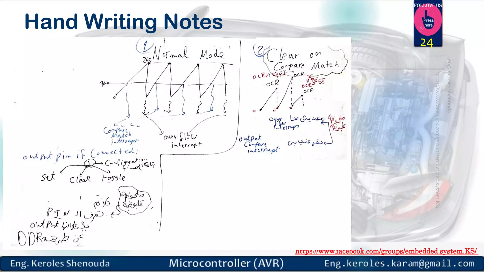 https://www.facebook.com/groups/embedded.system.KS/ Follow us Press here Hand Writing Notes 24 