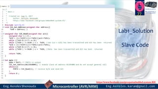https://www.facebook.com/groups/embedded.system.KS/
Follow us
Press
here
#LEARN_IN DEPTH
#Be_professional_in
embedded_system
77
Lab1_Solution
Slave Code
 