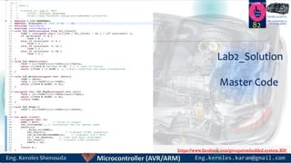 https://www.facebook.com/groups/embedded.system.KS/
Follow us
Press
here
#LEARN_IN DEPTH
#Be_professional_in
embedded_system
82
Lab2_Solution
Master Code
 